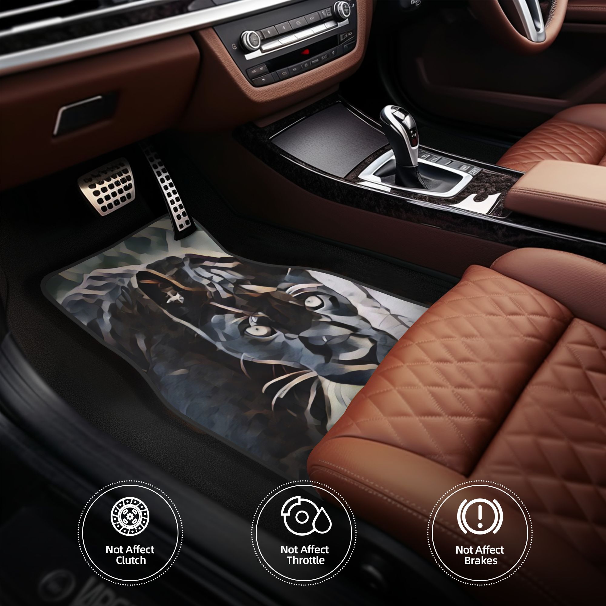 Interior Design Studio - Tappetini per auto Black Panther in