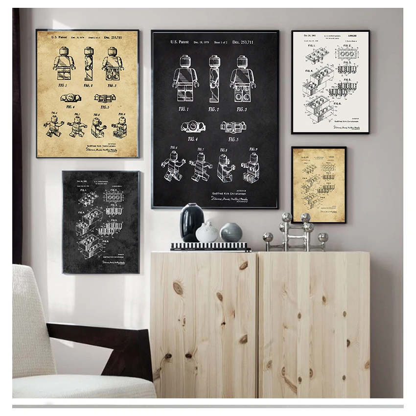 Interior Design Studio - Scandinavo semplice retrò arte della parete