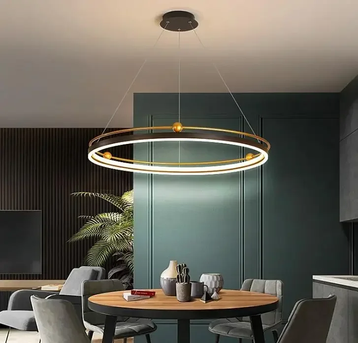 Engineering And Interior Design - Lampadari moderni a led a cerchio