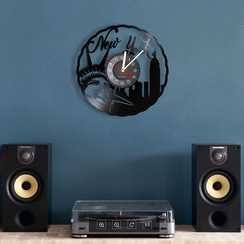 Orologio da Parete in Vinile V - Interior Design Nyc recensione e prezzo