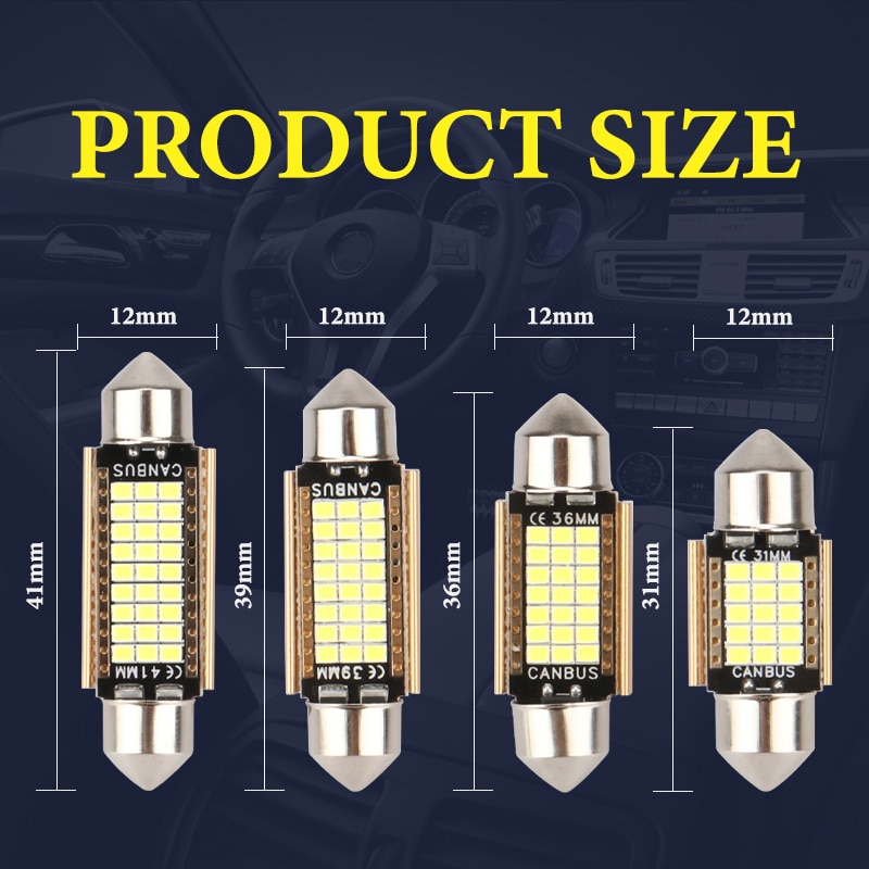 4 pz C5W LED lampadina per Aut - Interior Design Intern recensione e prezzo