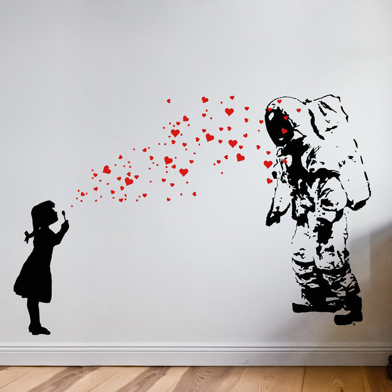 Wall Decal ASTRONAUT & HEART B - Interior Design Studio recensione e prezzo